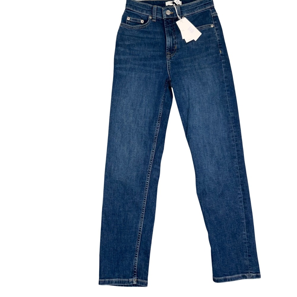 Spanx Redefine Jeans‎ Women 2 Medium Indigo  Slim Straight High Rise Denim NWT